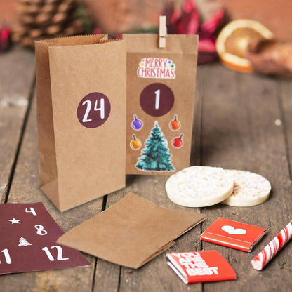 RUBY Adventskalender 2024 DIY Kinder Weihnachten Geschenke Jute-Schnur Holzklammern