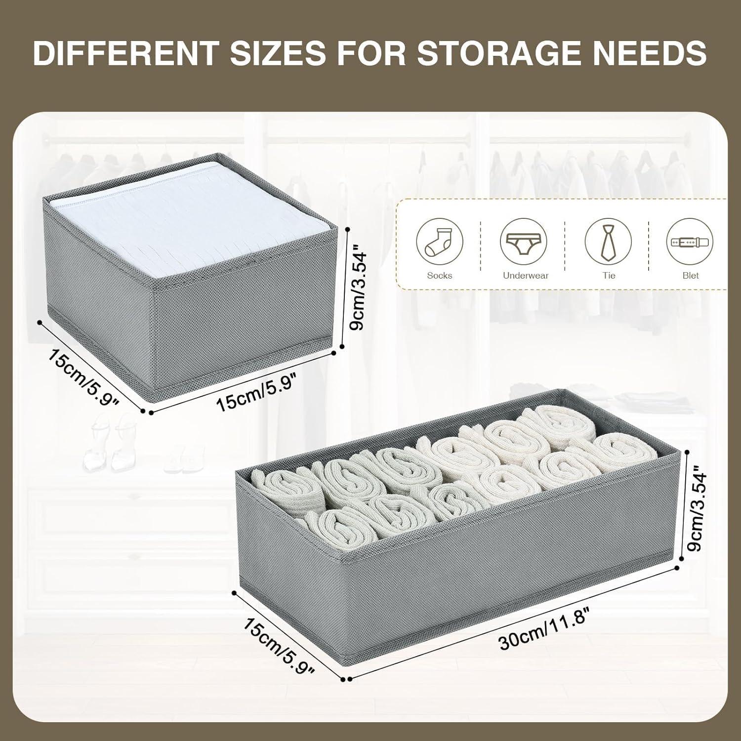 DIMJ Schubladen Organizer Schrank - Kleiderschrank Stoff Organizer