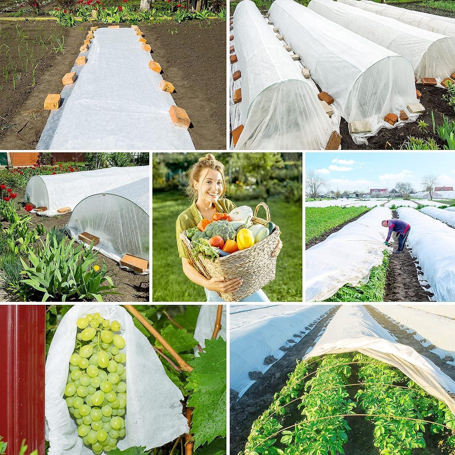 OAHAO Gartenvlies Frostschutz 40g/m² Pflanzendecke Winterschutz 2*5M