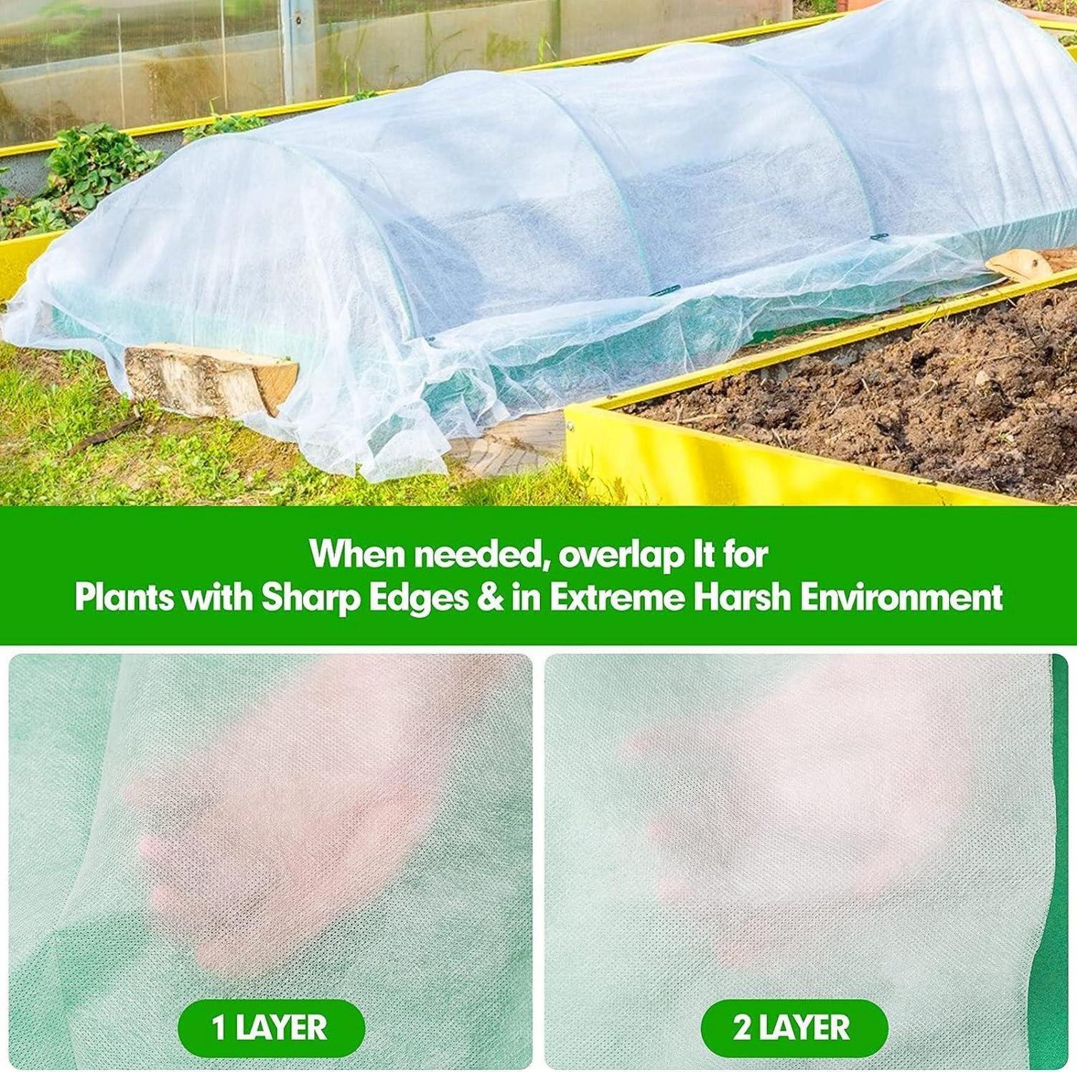 Gartenvlies 40g/m² Pflanzendecke Frostschutz Winterschutz 2x5M