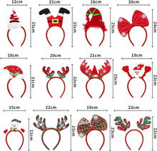 Weihnachts-Haarreifen Rentier Schneeflocken Santa Claus