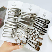 24er Set Silber Haarspangen Damen Metall Hair Accessories für Mädchen