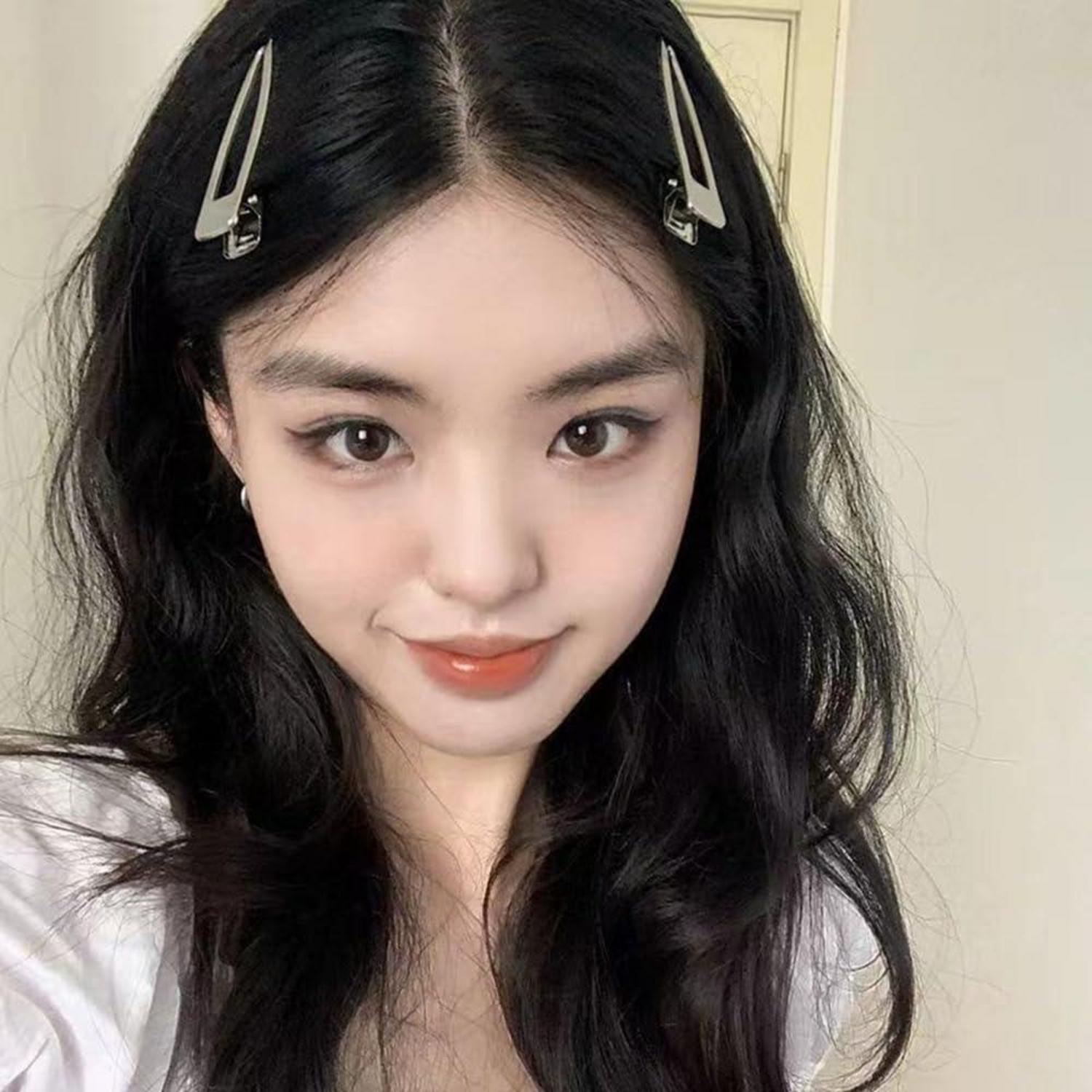 24er Set Silber Haarspangen Damen Metall Hair Accessories für Mädchen
