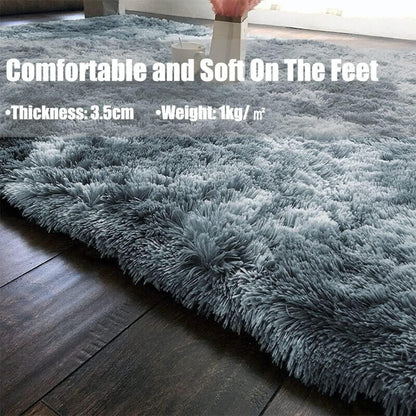 Flauschiger Shaggy Teppich Wohnzimmer 80x200cm Khaki