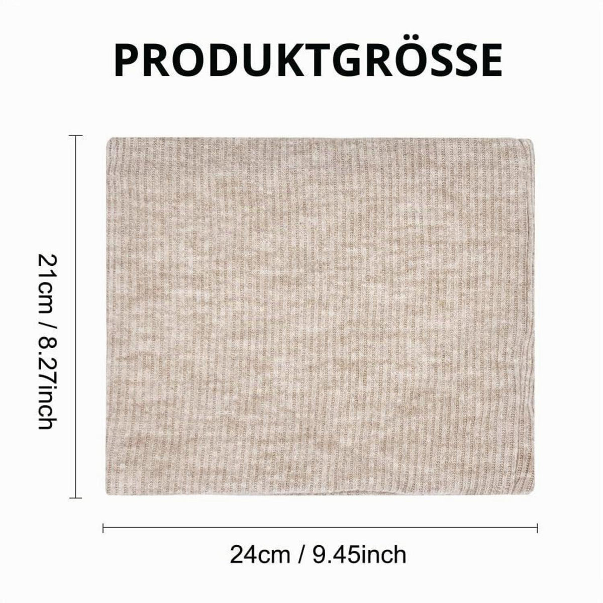 Loop Schal Damen Herren Winter Schlauchschal Unisex Warm Beige+Hellgrau