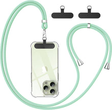 Handykette Universal mit 2 Stück Patch, grün