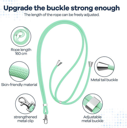Handykette Universal Handy Lanyard Patch Einstellbar Grün