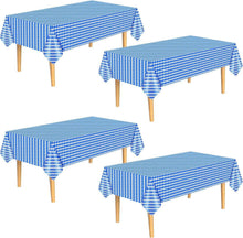 Oktoberfest Tischtuch bayerische Flagge Rautenkaro Deko 4er Pack