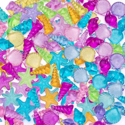NLR 46stück 250g Bunte Acryl Meerestier Edelsteine Schwimmbad Tauchen Zuhause Strand Geschenk