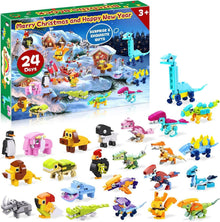 Weihnachts-Adventskalender 2024 Bauklötze Set 24 Pcs Kids Cute Bricks
