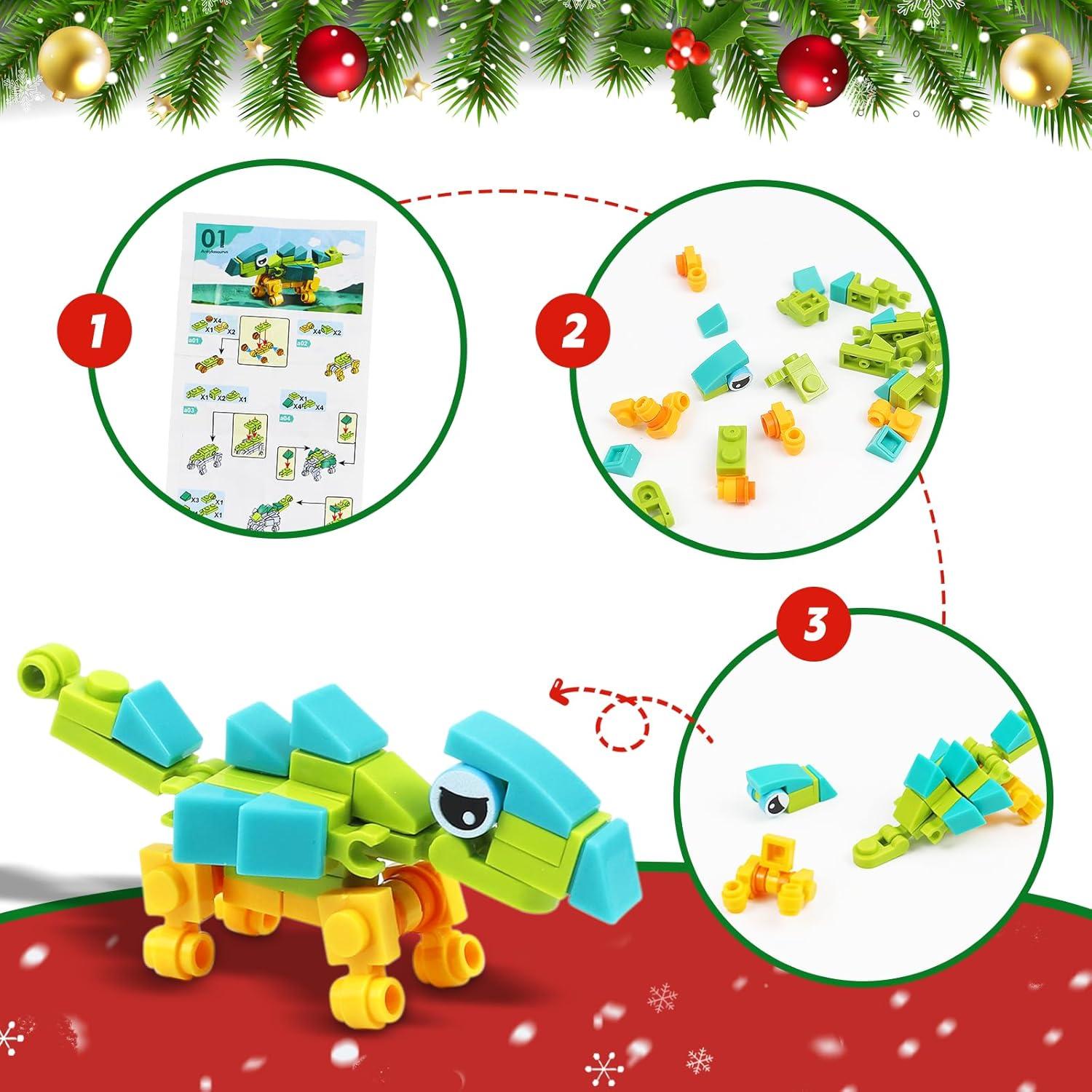 Weihnachts-Adventskalender Bauspielzeug 24-teiliges Set für