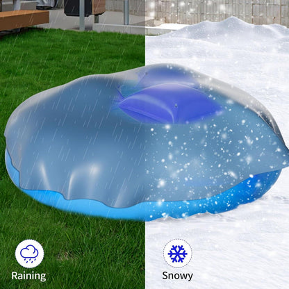 Poolkissen Winter XXL 120x120cm Luftkissen für Poolabdeckung