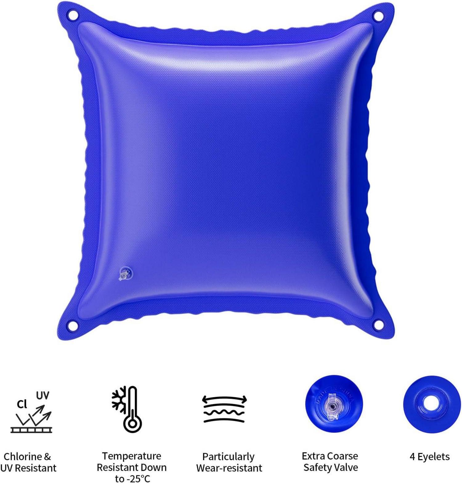 Poolkissen Winter XXL 120x120cm Luftkissen Poolabdeckung PVC
