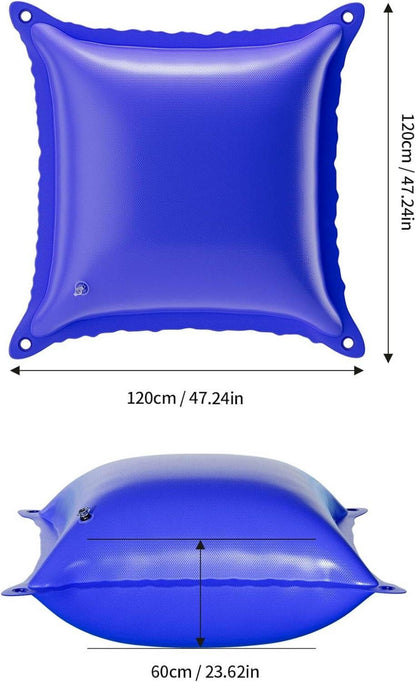 Yomisee Poolkissen Winter XXL 120x120 cm Luftkissen Poolabdeckung Schutz