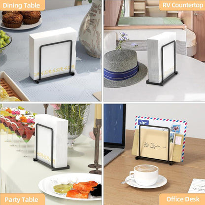 Serviettenhalter Schwarz Metall 14cm Tisch Küchenzubehör Papier