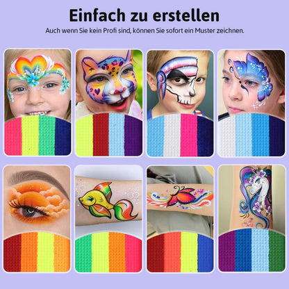 Gesichtsfarben Kinderschminke UV Bodypainting Fasching