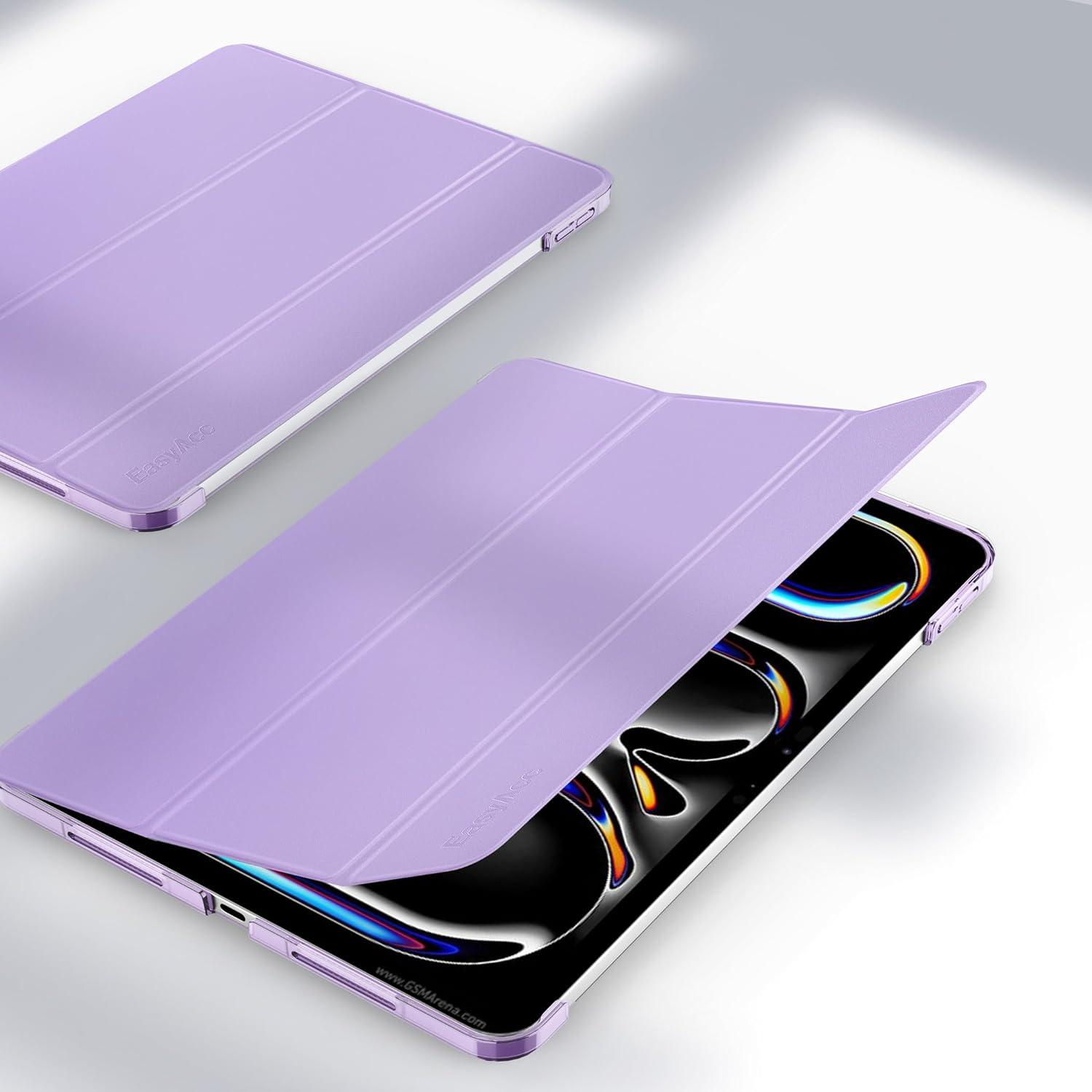 EasyAcc iPad Pro 11 Zoll (2024) Hülle, Ultra Dünn Matt Cover Lila
