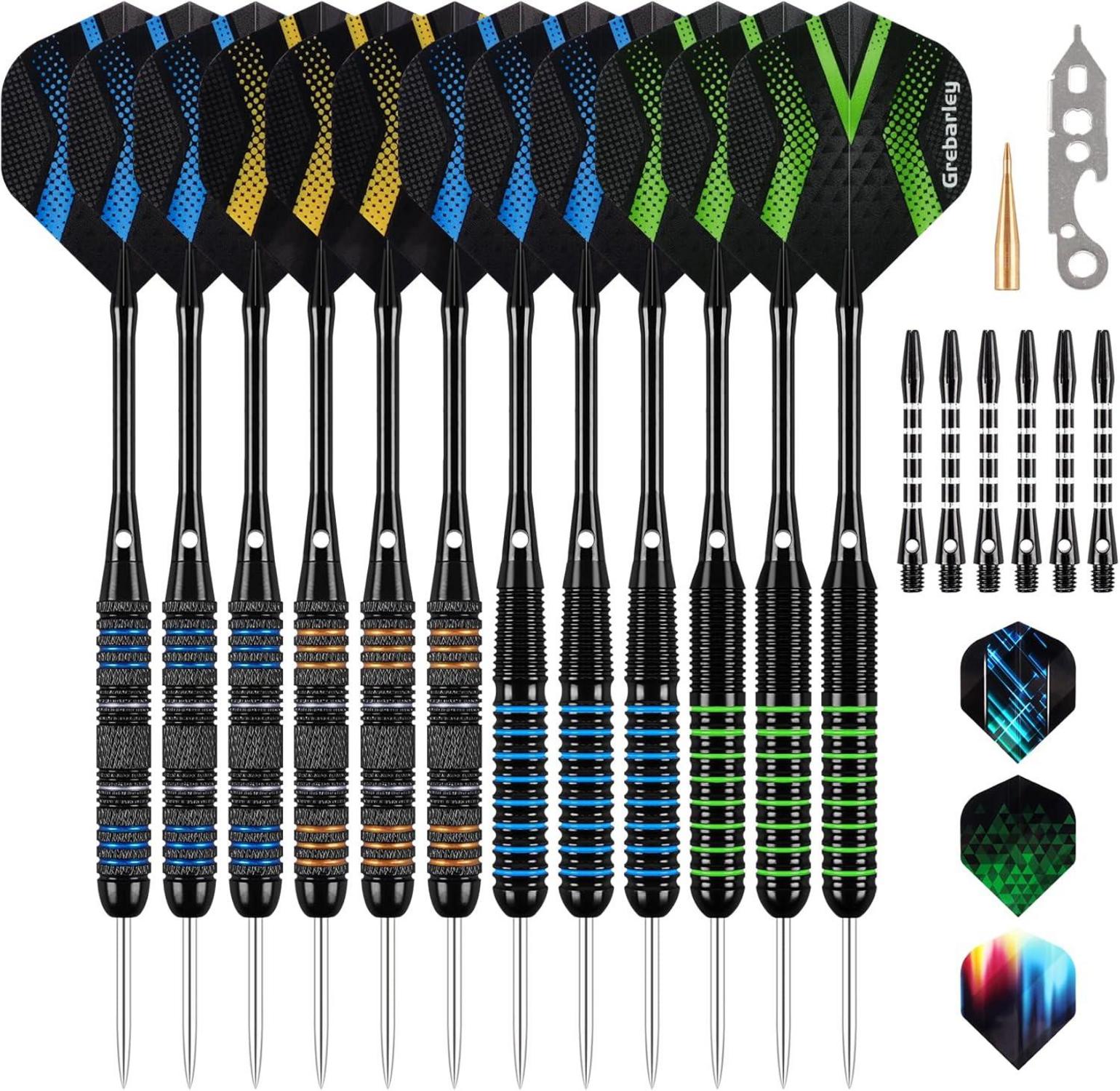 Dartpfeile Profi Steeldarts Aluminium 18 Flights 20 Orings