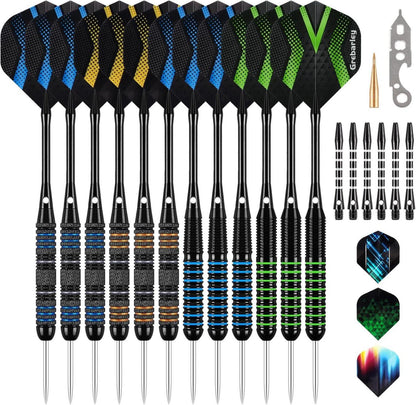 Dartpfeile Profi Steeldarts Aluminium 18 Flights 20 Orings