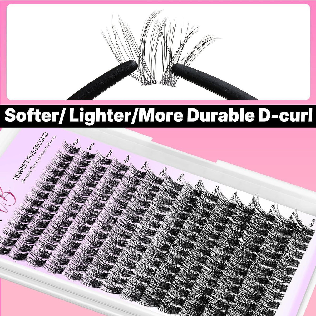 Wimperncluster Extensions 8-16mm – Einfache Anwendung für Anfänger