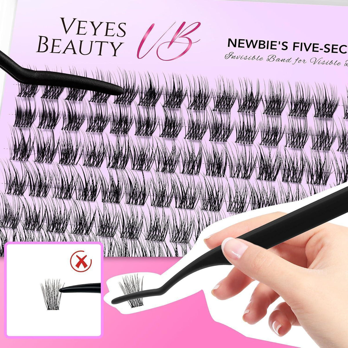 Wimperncluster Extensions 8-16mm – Einfache Anwendung für Anfänger
