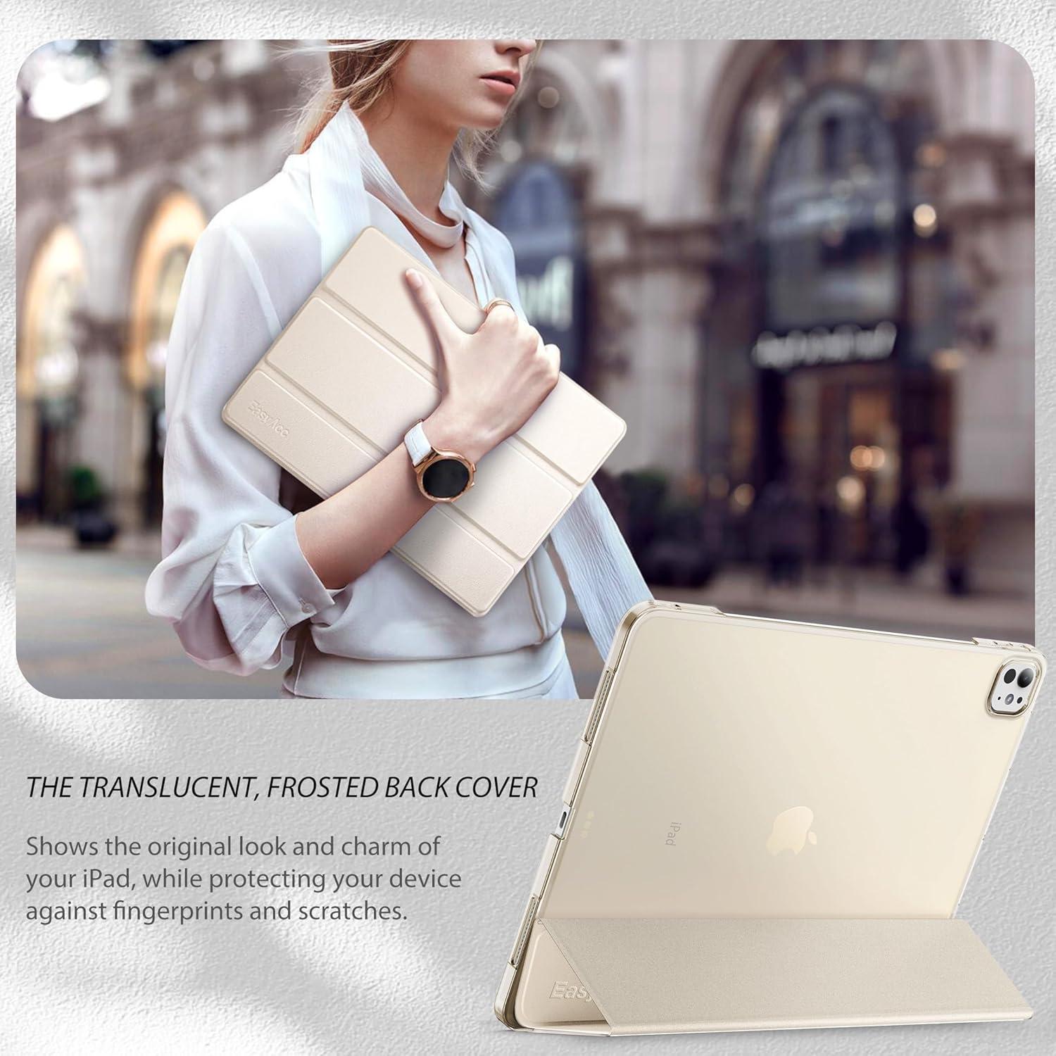 EasyAcc iPad Pro 11 Zoll 2024 Hülle Dünn Transluzent Matt Rückseite Schutzhülle