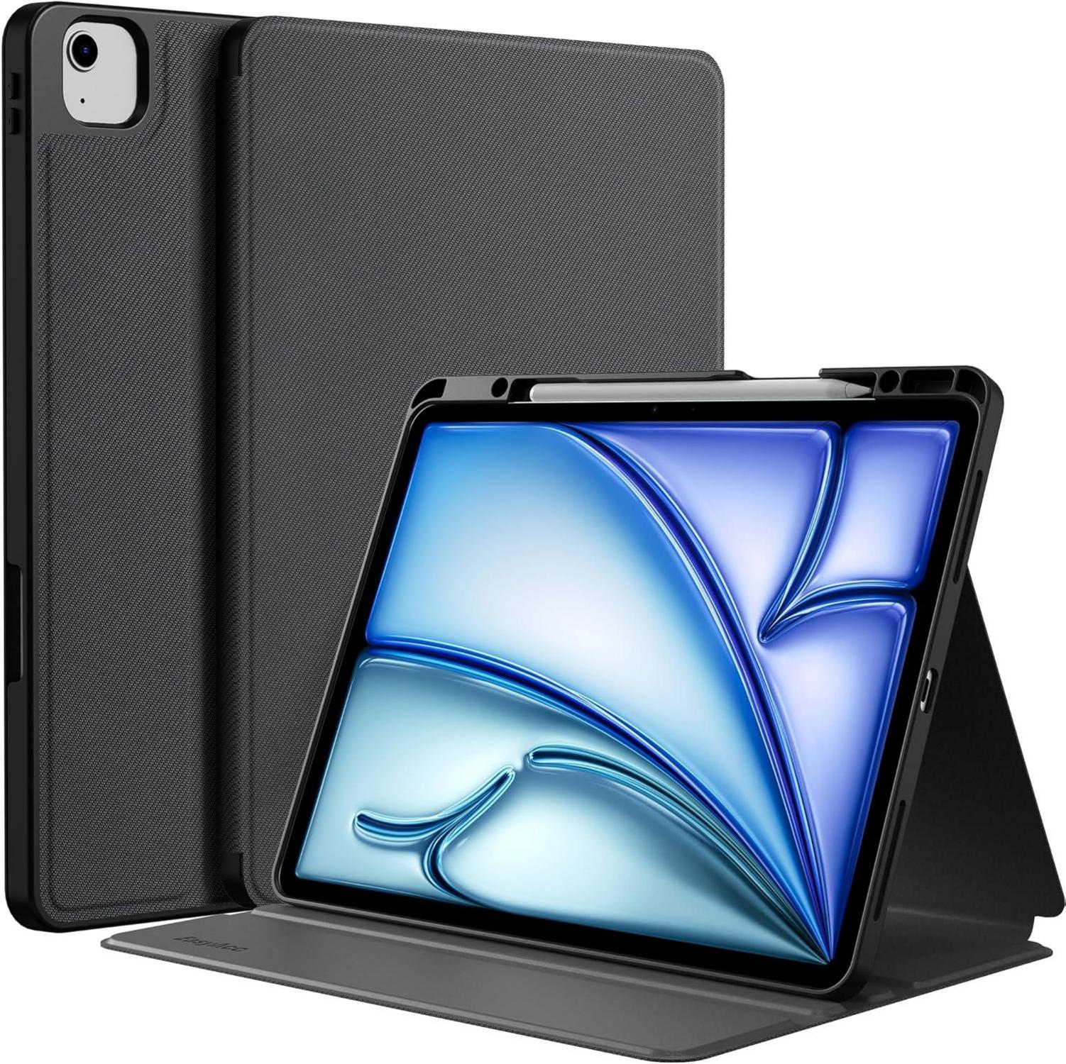 Tablet-Hülle für iPad Air 13 Zoll M2 2024, Schwarz