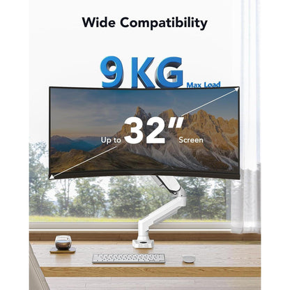 Verstellbarer Monitorarm für 13-32 Zoll Bildschirme – Weiß