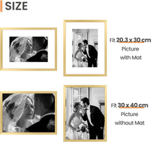 3er Pack 30x40cm Gold Bilderrahmen Set