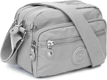 Kleine Wasserdichte Nylon Umhängetasche mit Multi Pocket für Damen