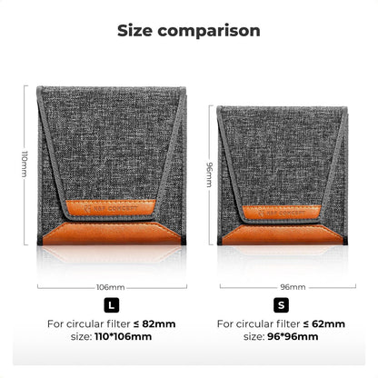 Kamera Filtertasche für 67-82 mm Filter (2er