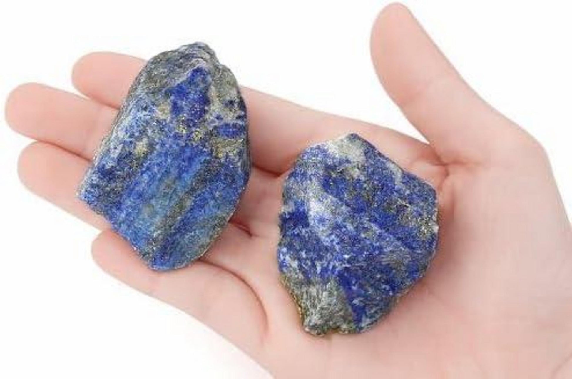 Naturstein Lapislazuli Rohkristalle 2 Stück Meditation Reiki