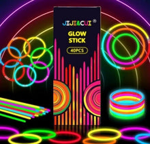 40 Neon Leuchtstäbe Knicklichter Set Party Zubehör Glow Sticks