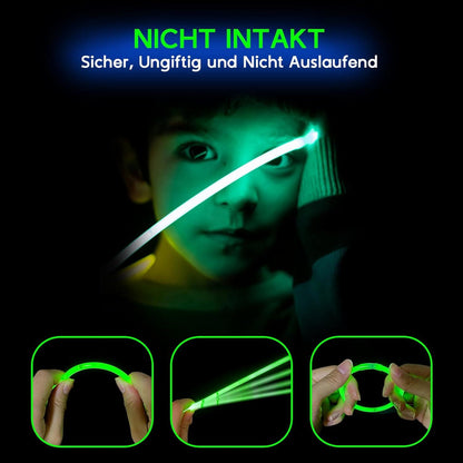 Super helle Knicklichter Set 40 Leuchtstäbe Neon Leuchtspielzeug