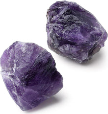 Große Amethyst Kristall Rohsteine 2 Stück Premium Qualität