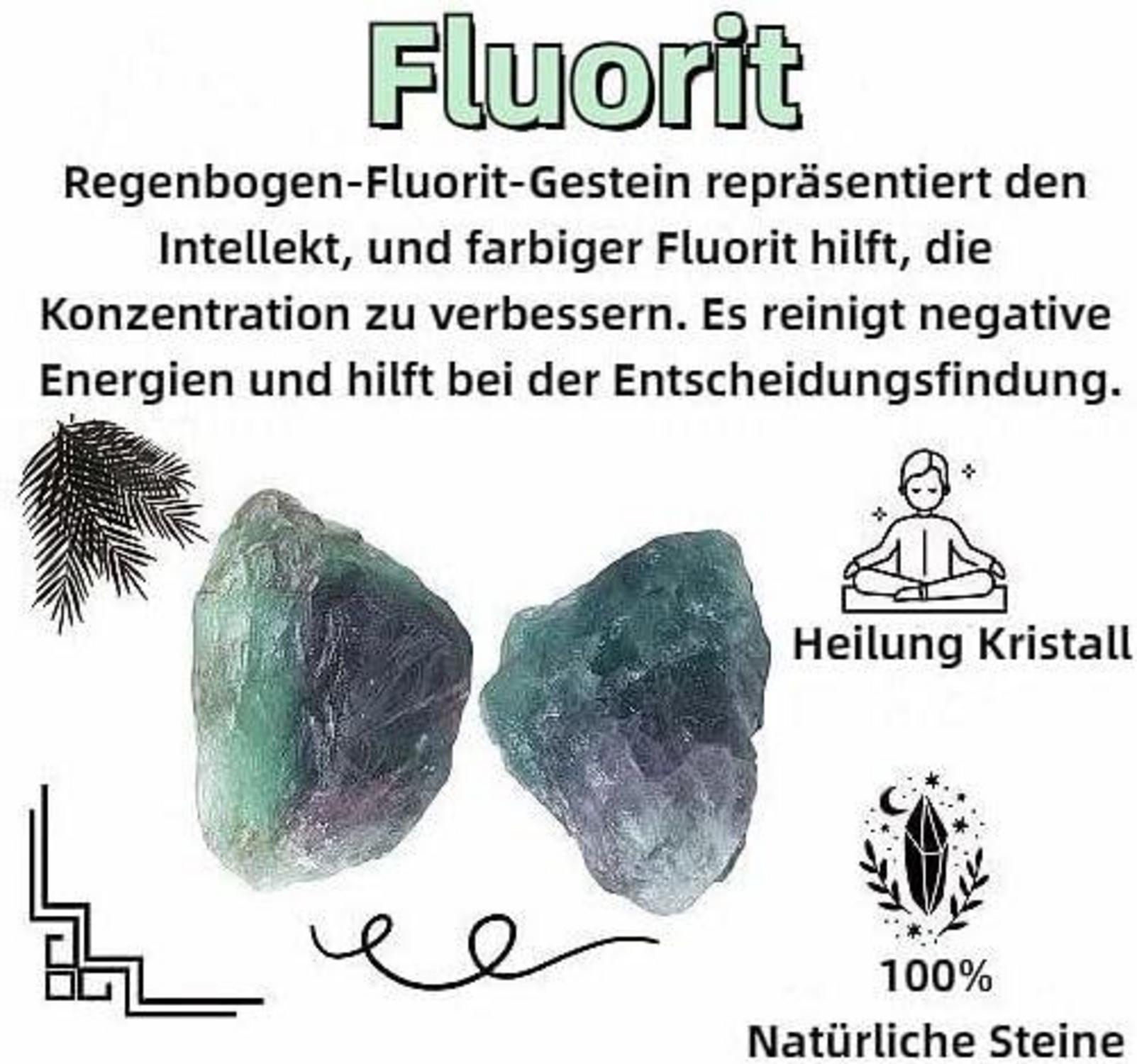 Fluorit Große Stein 2 Stück Natursteine Kristalle