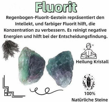 Fluorit Große Stein 2 Stück Natursteine Kristalle