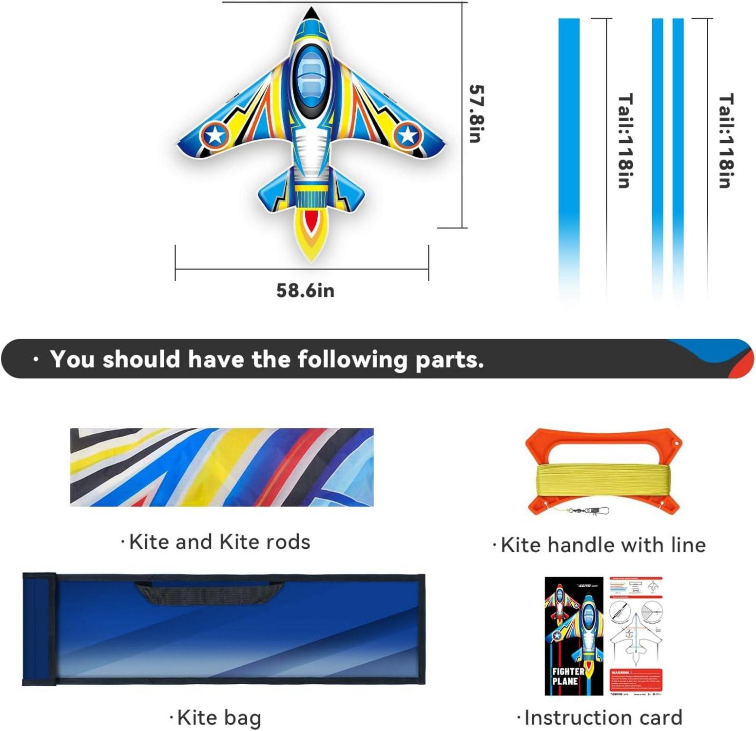 Kinderdrachen strandtauglich blau Delta-Drachen für
