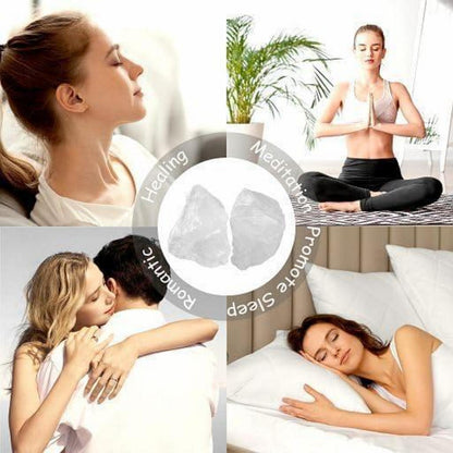 Bergkristall Rohstein Set | 2x Großer Kristall für Meditation & Deko
