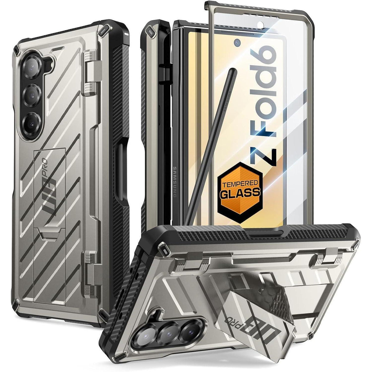 Galaxy Z Fold 6 Hülle mit S Pen Halter & Displayschutz