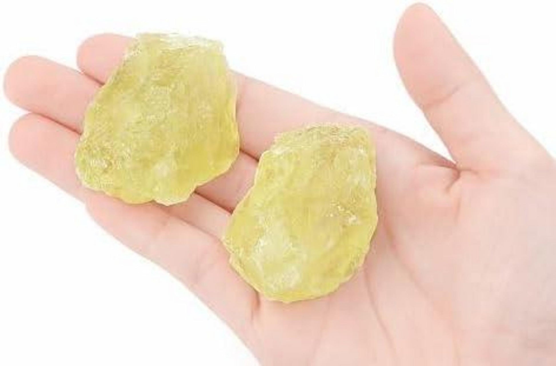 Citrin Kristall Rohstein 2 Stück 100% Natursteine Premium