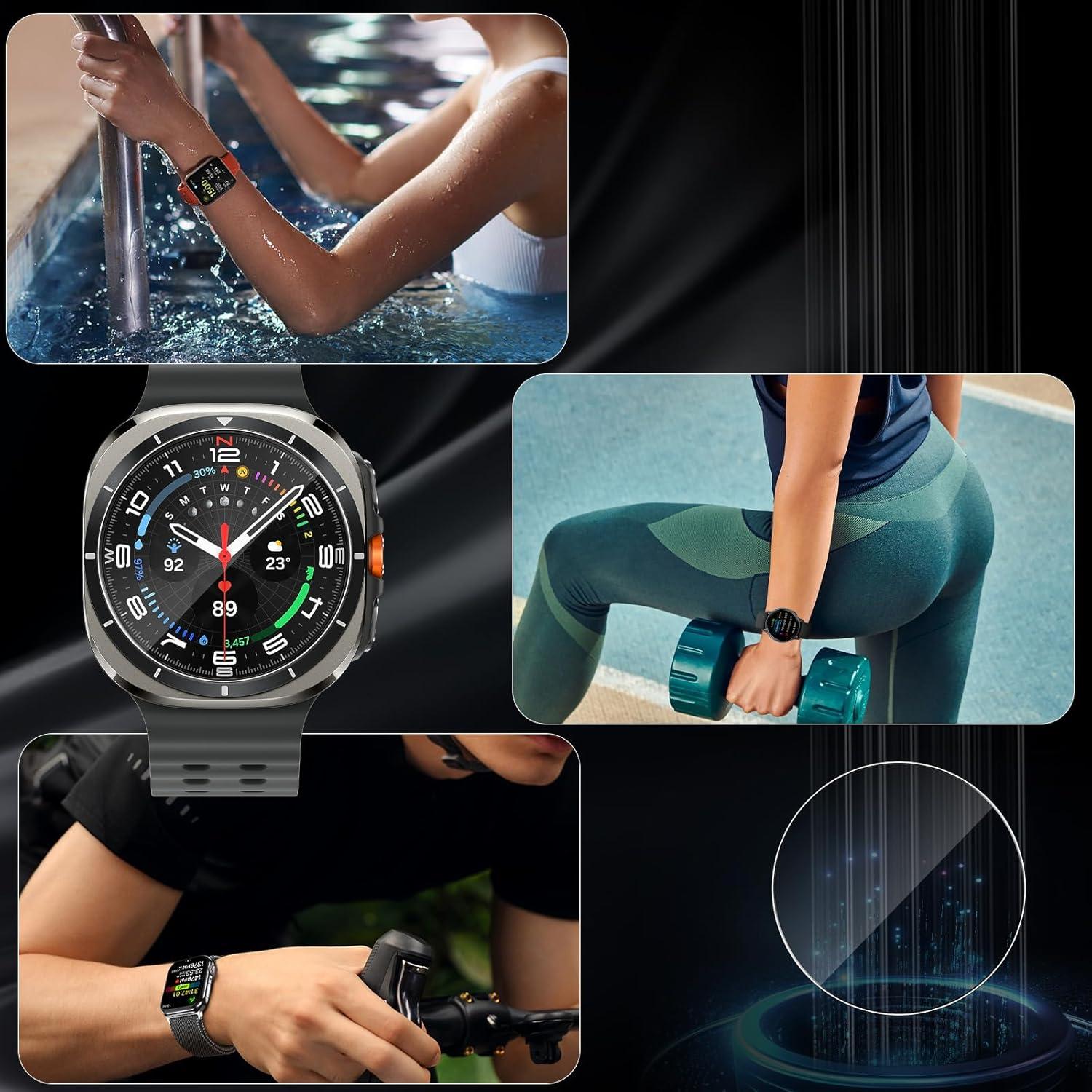 3 Stück Panzerglas Schutzfolie Galaxy Watch 7 Ultra 47mm / FE
