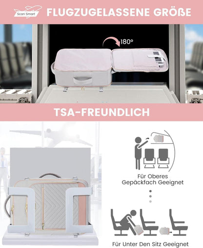 40L Reiserucksack Damen Handgepäck Travel Backpack 17 Zoll