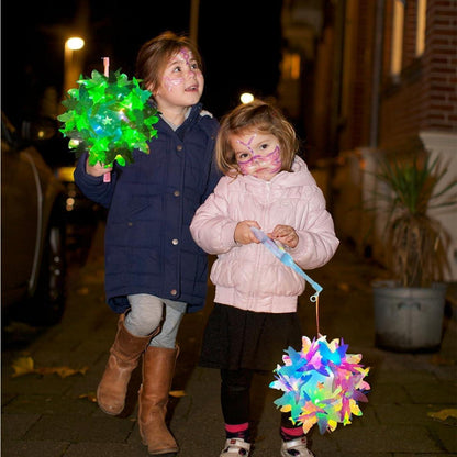 Laterne St Martin Kinder Bastelset Laternenstab Martinslaterne DIY Bunt