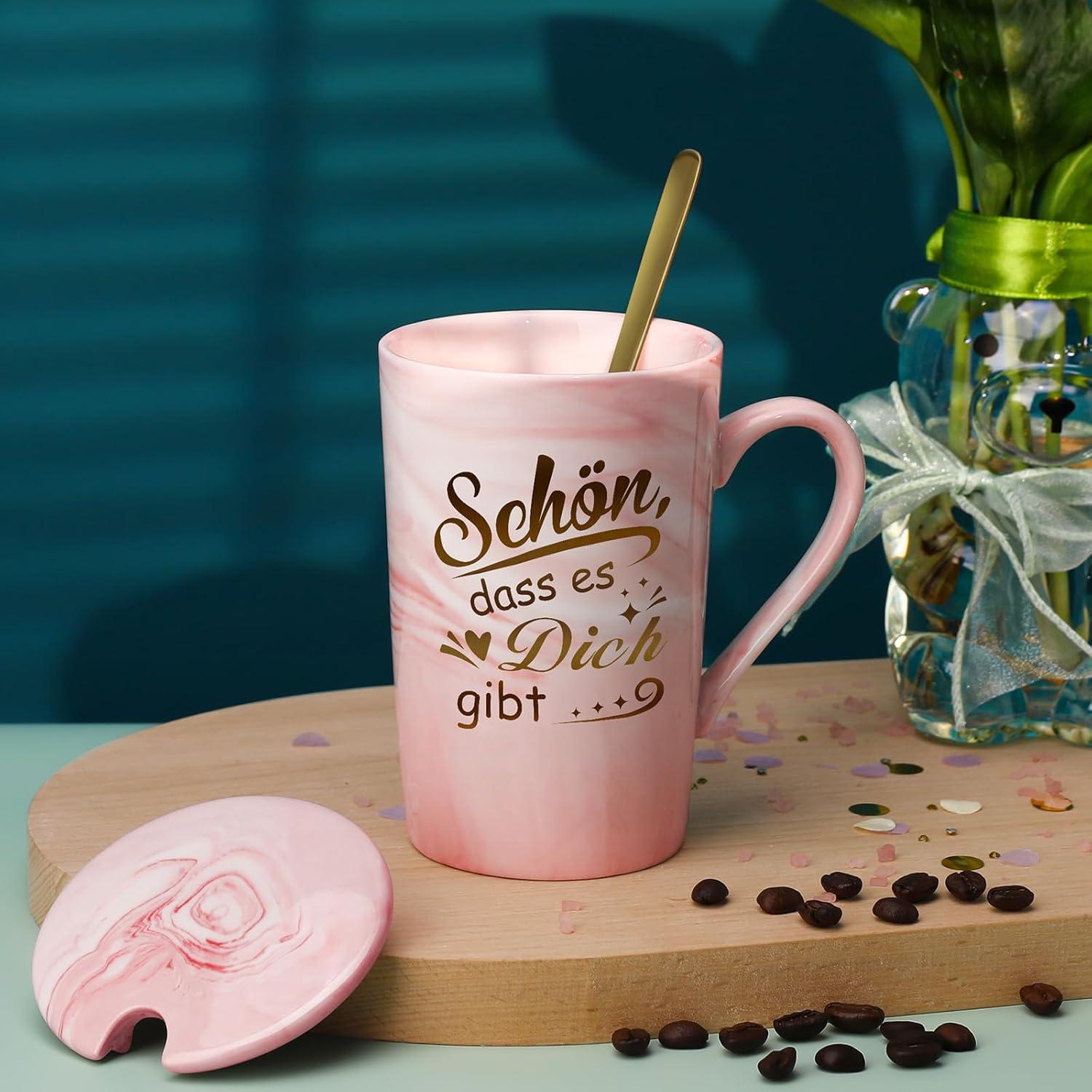 Geschenkset Wellness Spa Keramiktasse, Aromatherapie Kerze, Badebombe