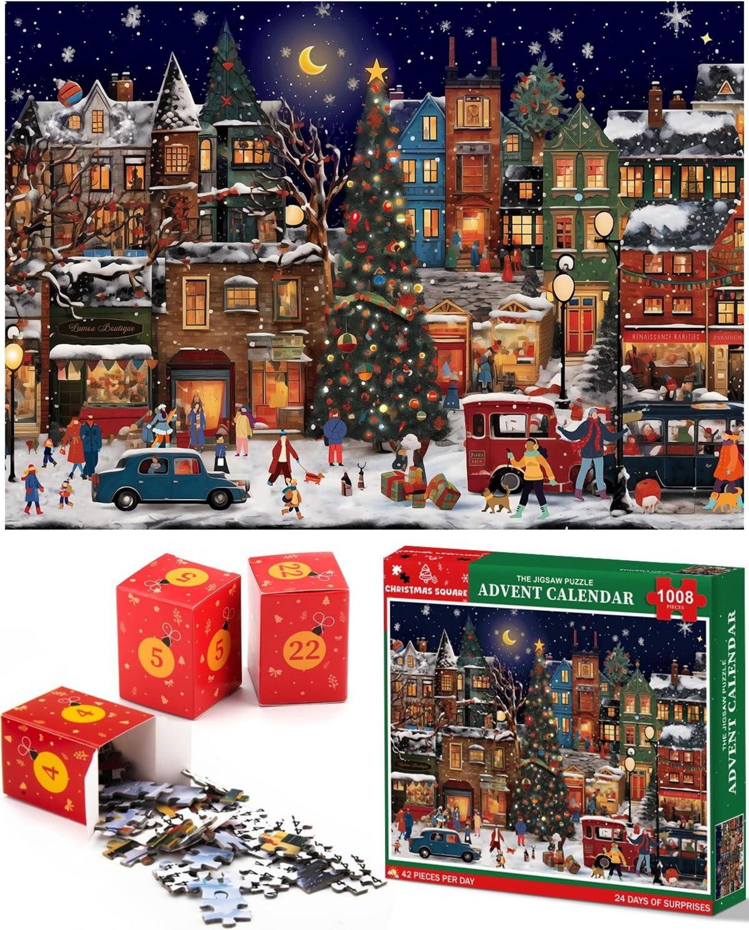Adventskalender 2024 Jigsaw Puzzles 1008 Teile Weihnachten