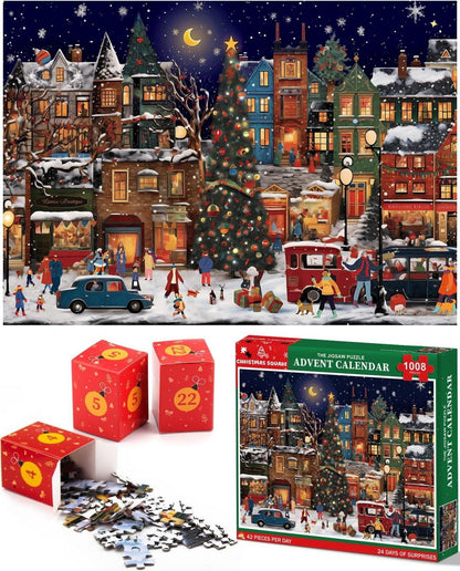 Adventskalender 2024 Jigsaw Puzzles 1008 Teile Weihnachten