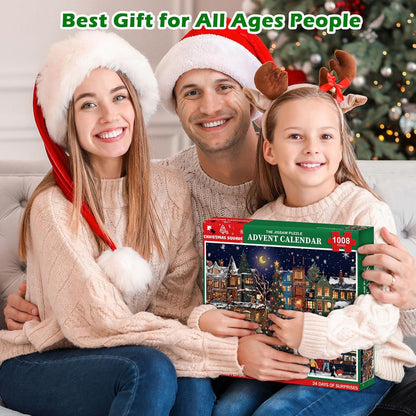 Adventskalender 2024 Jigsaw Puzzles 1008 Teile Weihnachten Geschenk