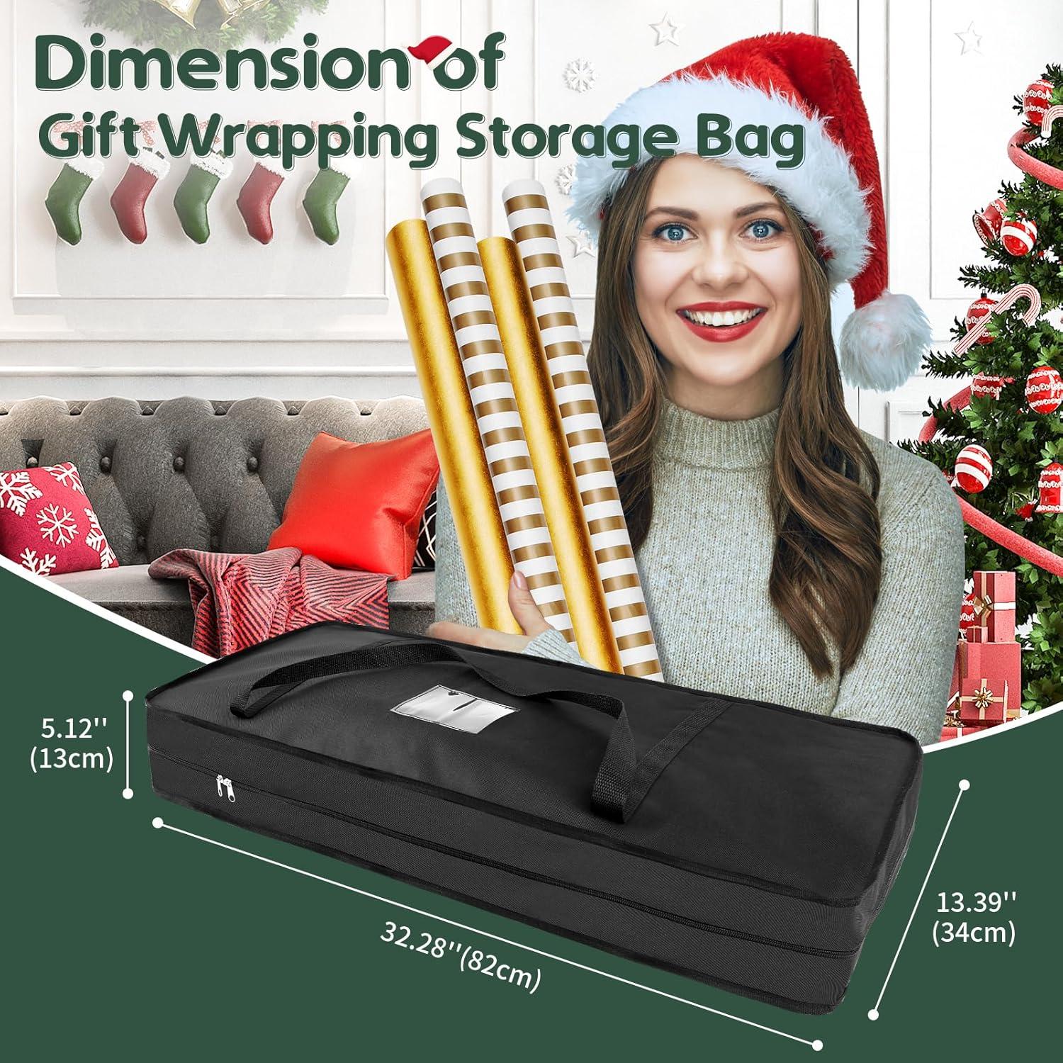 Aufbewahrung für Geschenkpapier 600D Oxford-Gewebe 82x12x34cm mit