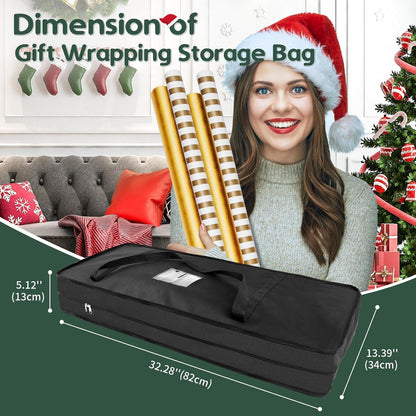 Aufbewahrung für Geschenkpapier 600D Oxford-Gewebe 82x12x34cm mit